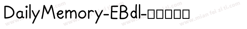 DailyMemory-EBdl字体转换