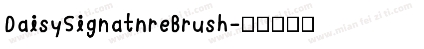 DaisySignatnreBrush字体转换