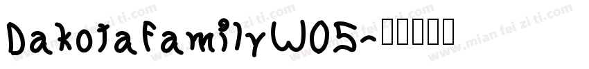 DakotaFamilyW05字体转换