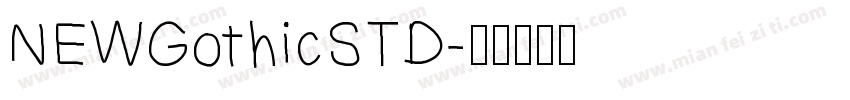 NEWGothicSTD字体转换