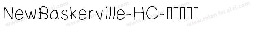 NewBaskerville-HC字体转换