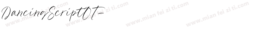 DancingScriptOT字体转换