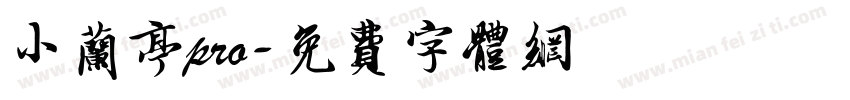 小兰亭pro字体转换
