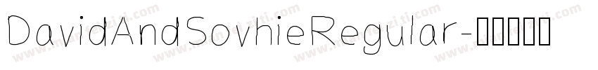 DavidAndSovhieRegular字体转换