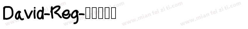 David-Reg字体转换