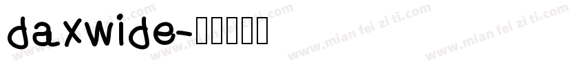 daxwide字体转换