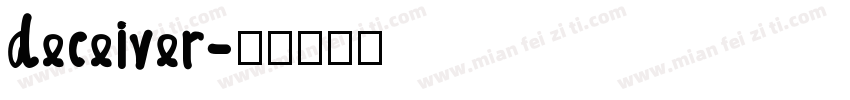 deceiver字体转换