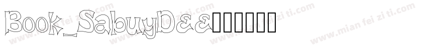 Book_SabuyDee字体转换