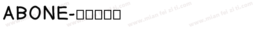 ABONE字体转换
