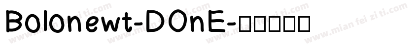 Bolonewt-DOnE字体转换