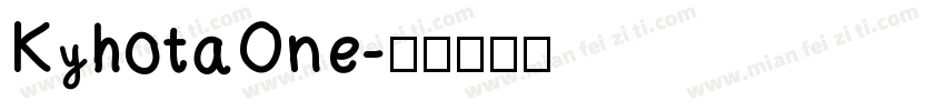 KyhotaOne字体转换