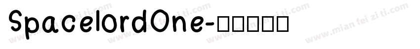 SpacelordOne字体转换
