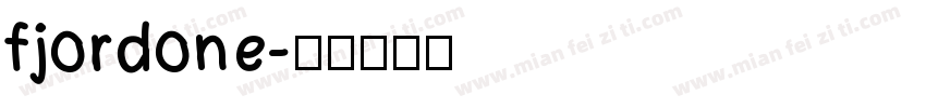 fjordone字体转换