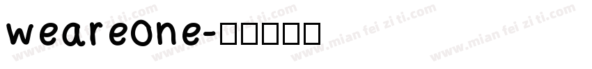 weareone字体转换
