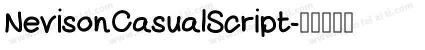 NevisonCasualScript字体转换