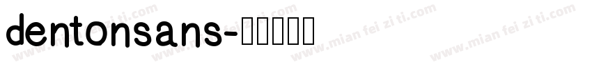 dentonsans字体转换