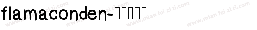 flamaconden字体转换