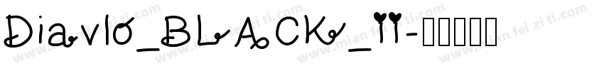 Diavlo_BLACK_II字体转换