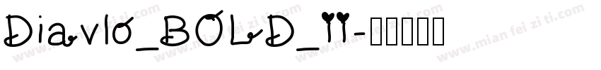 Diavlo_BOLD_II字体转换