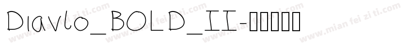 Diavlo_BOLD_II字体转换