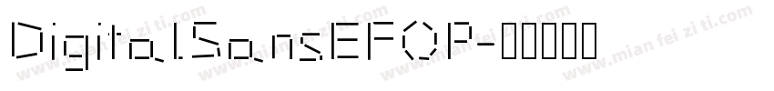 DigitalSansEFOP字体转换