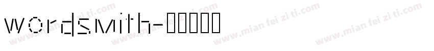 wordsmith字体转换
