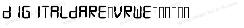 DigitalDare-vrWE字体转换