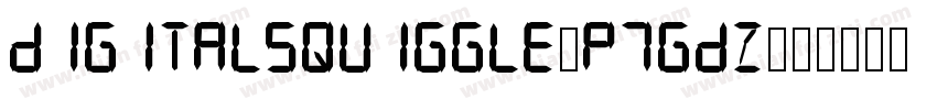 DigitalSquiggle-p7gdZ字体转换