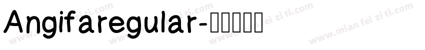 Angifaregular字体转换