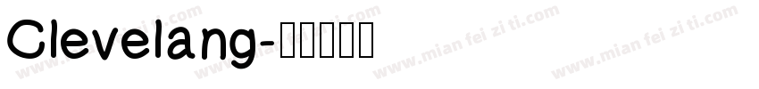 Clevelang字体转换