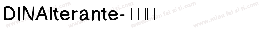 DINAlterante字体转换
