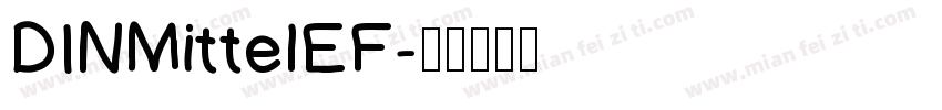 DINMittelEF字体转换