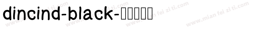 dincind-black字体转换