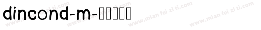 dincond-m字体转换