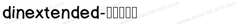dinextended字体转换
