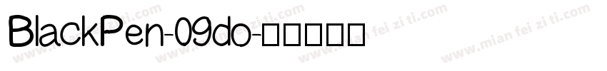 BlackPen-09do字体转换