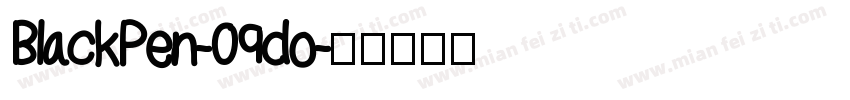 BlackPen-09do字体转换