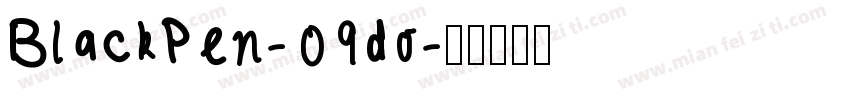 BlackPen-09do字体转换