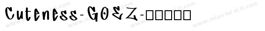 Cuteness-G0EZ字体转换