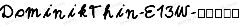 DominikThin-E13W字体转换