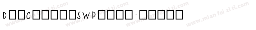 DonCasualSWPlain字体转换
