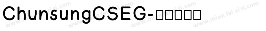 ChunsungCSEG字体转换