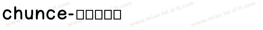 chunce字体转换