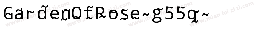 GardenOfRose-g55q字体转换