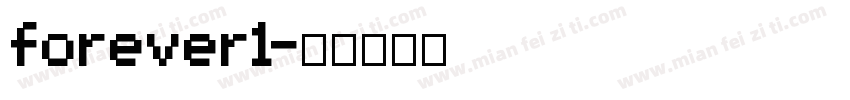 forever1字体转换