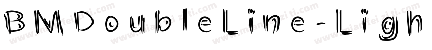 BMDoubleLine-Light字体转换