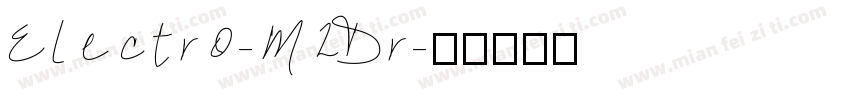 Electro-M2Dr字体转换