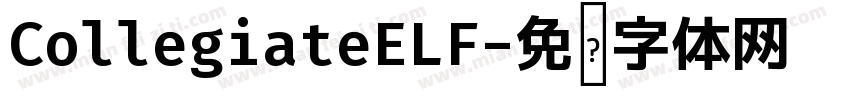 CollegiateELF字体转换