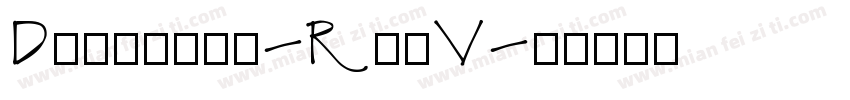 Drafting-RyyV字体转换