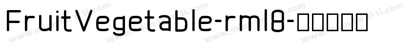 FruitVegetable-rml8字体转换